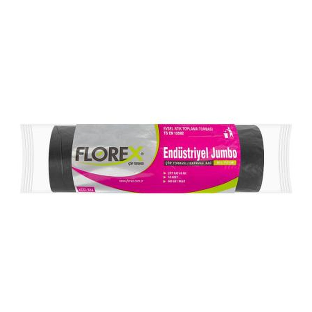 Florex Yeni Endüstriyel Jumbo Çöp Torbası Siyah