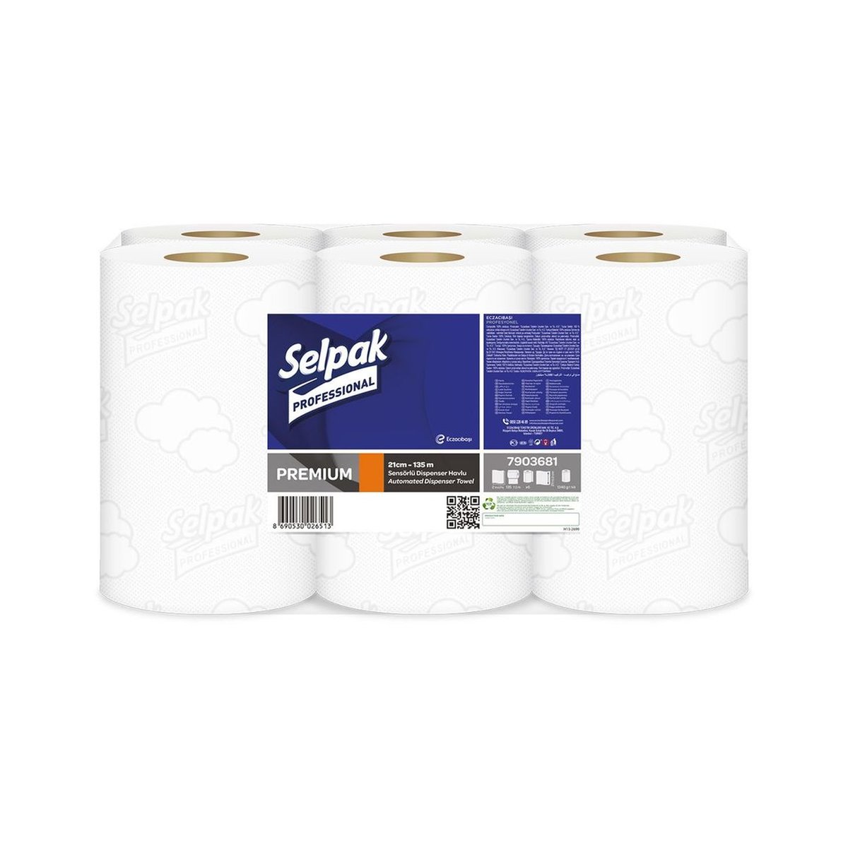 Selpak Pro Touch Sensörlü Havlu 21 cm 135 m